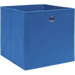 vidaXL Aufbewahrungsboxen 10 Stk. Blau 32x32x32 cm Stoff