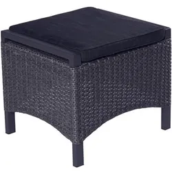 LC Garden, Gartenstühle, Keramo Dining Hocker Aluminium/Polyrattan inkl. Kissen