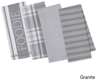 DII Foodie Gourmet Kitchen Dishtowel (Set of 4)