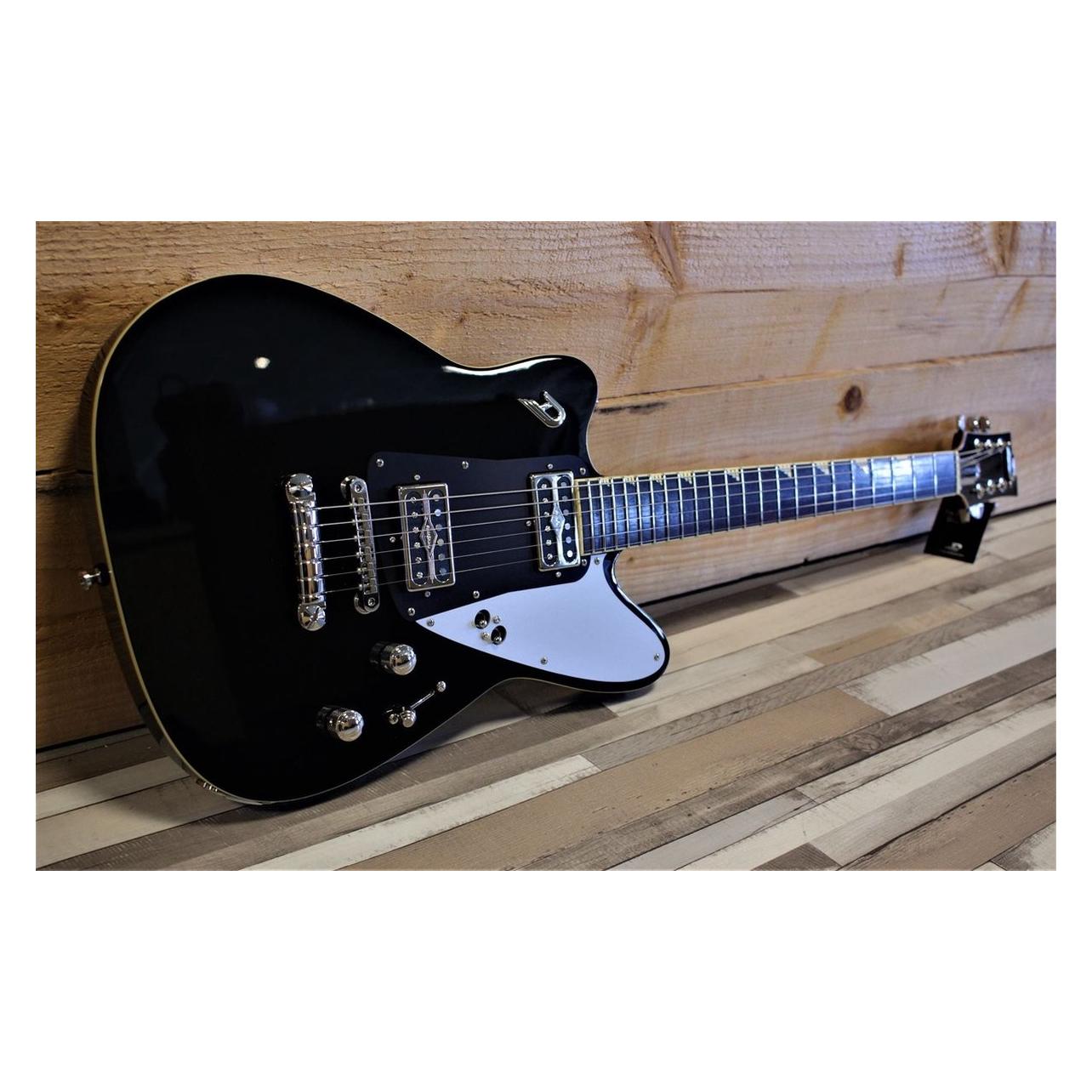 Duesenberg Falken Stoptail Schwarz (E-Gitarre, Ahornhals, Erlenholzkorpus, Palisander-Griffbrett) (44346688)