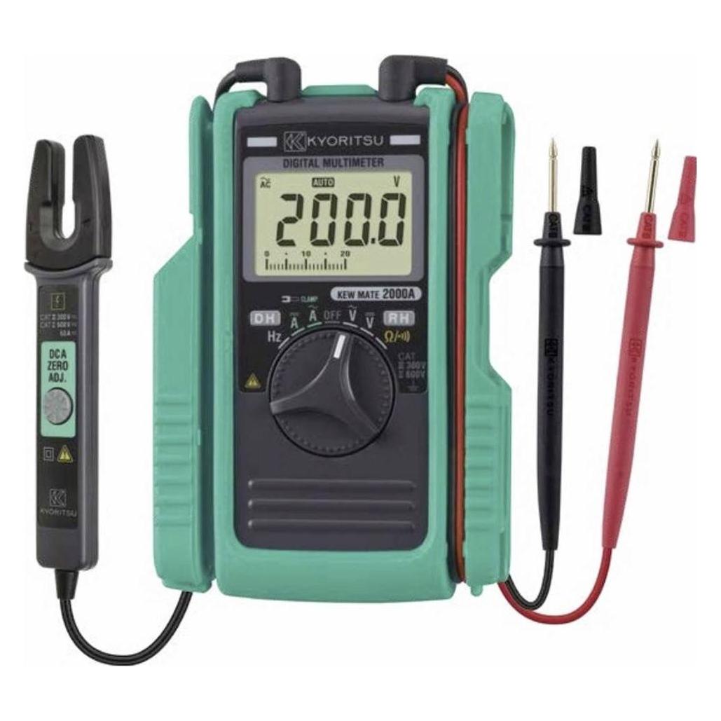 Kyoritsu Hand Multimeter (CAT II 600V, CAT III 300V, Hand-Multimeter) (KEW Mate 2000 A)