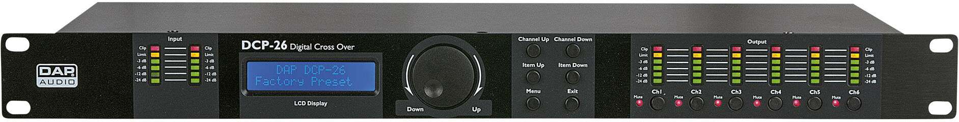 DAP Audio Dcp-26 Mkii 6-Kanal-Digital-Crossover