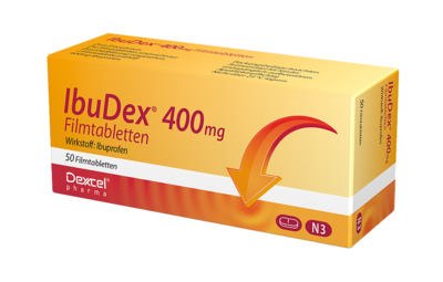 Dexcel Pharma GmbH IBUDEX 400 mg Filmtabletten 50 St 09294687