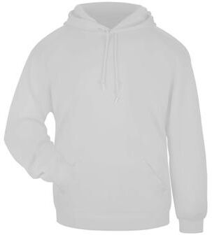 Badger Sport 1254 Hooded Sweatshirt in Ash size 2XL   Fleece BG1254, 125400