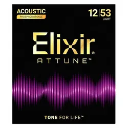 Elixir 21052 Attune Phosphor Bronze | 012-053 - Saiten Westerngitarre