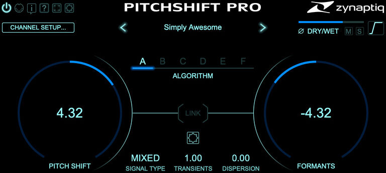 Zynaptiq Pitchshift Pro