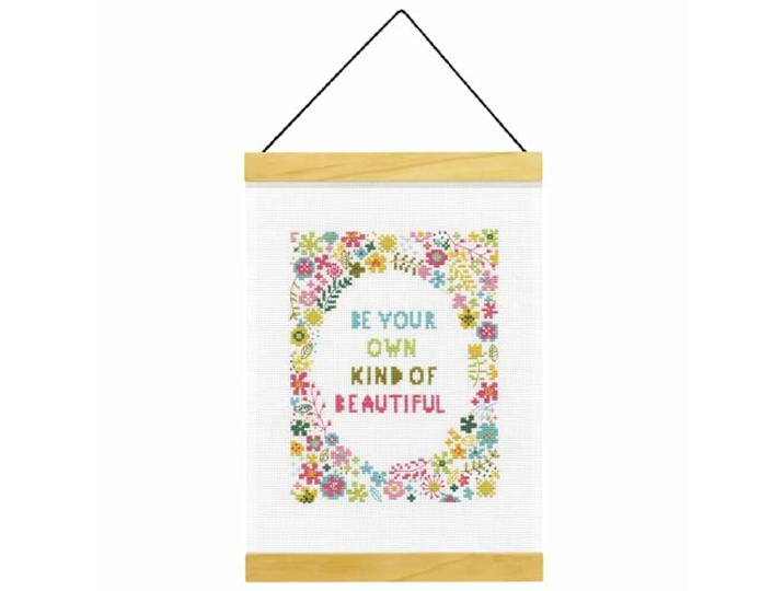 Dimensions Needlecrafts kruissteekset met tellpatroon: banner: Own Art of Beautiful, diverse kleuren, maten