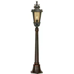 Außenleuchte Kandelaber Stehleuchte Gartenleuchte H 117 cm Laterne klassisch