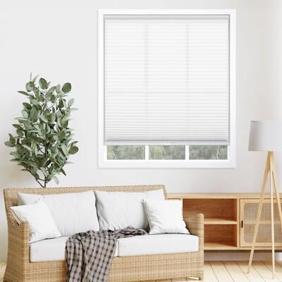 64-inch White Light-filtering Cordless Cellular Shade