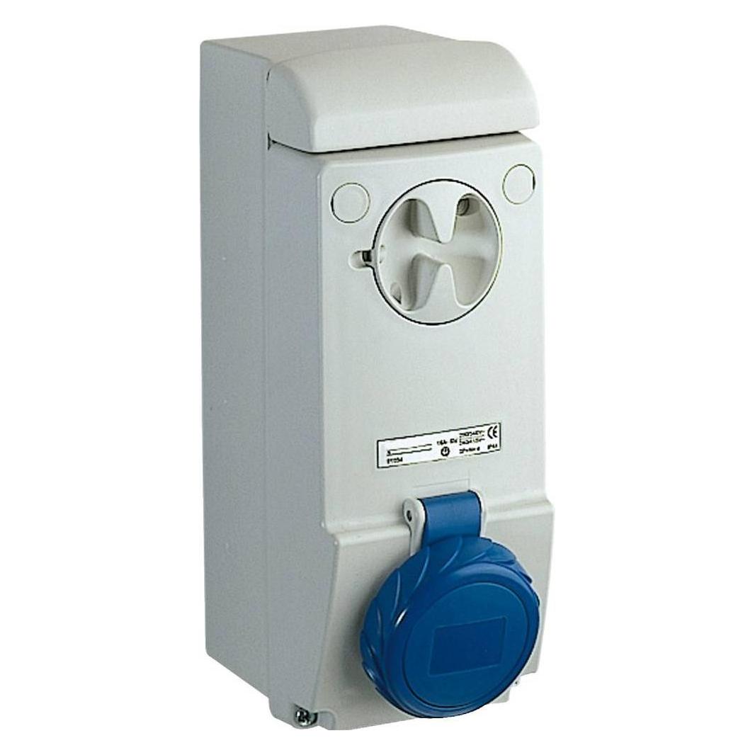 Schneider Electric SE 83081 Wandsteckdose Verrieg. Ip65 16A 230V 3P (83081)