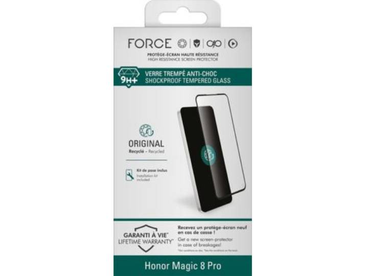Force Glass - Protège Écran Honor Magic 8 Pro Verre Trempé