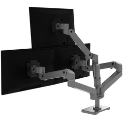 Ergotron ACCESSORY SINGLE TO DUAL SIDE-BY-SIDE CONVERSION KIT LX PRO darkgrey (10 kg), Monitor Halterung, Grau