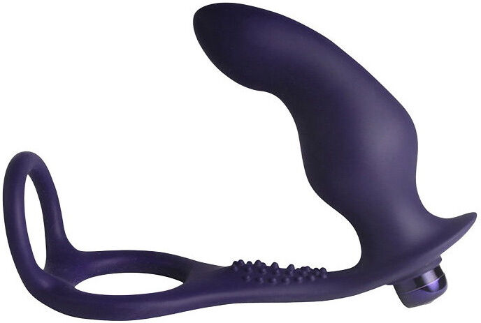 Rocks-Off Plug prostatique avec anneaux pénien et testiculaires et vibromasseur rechargeable
