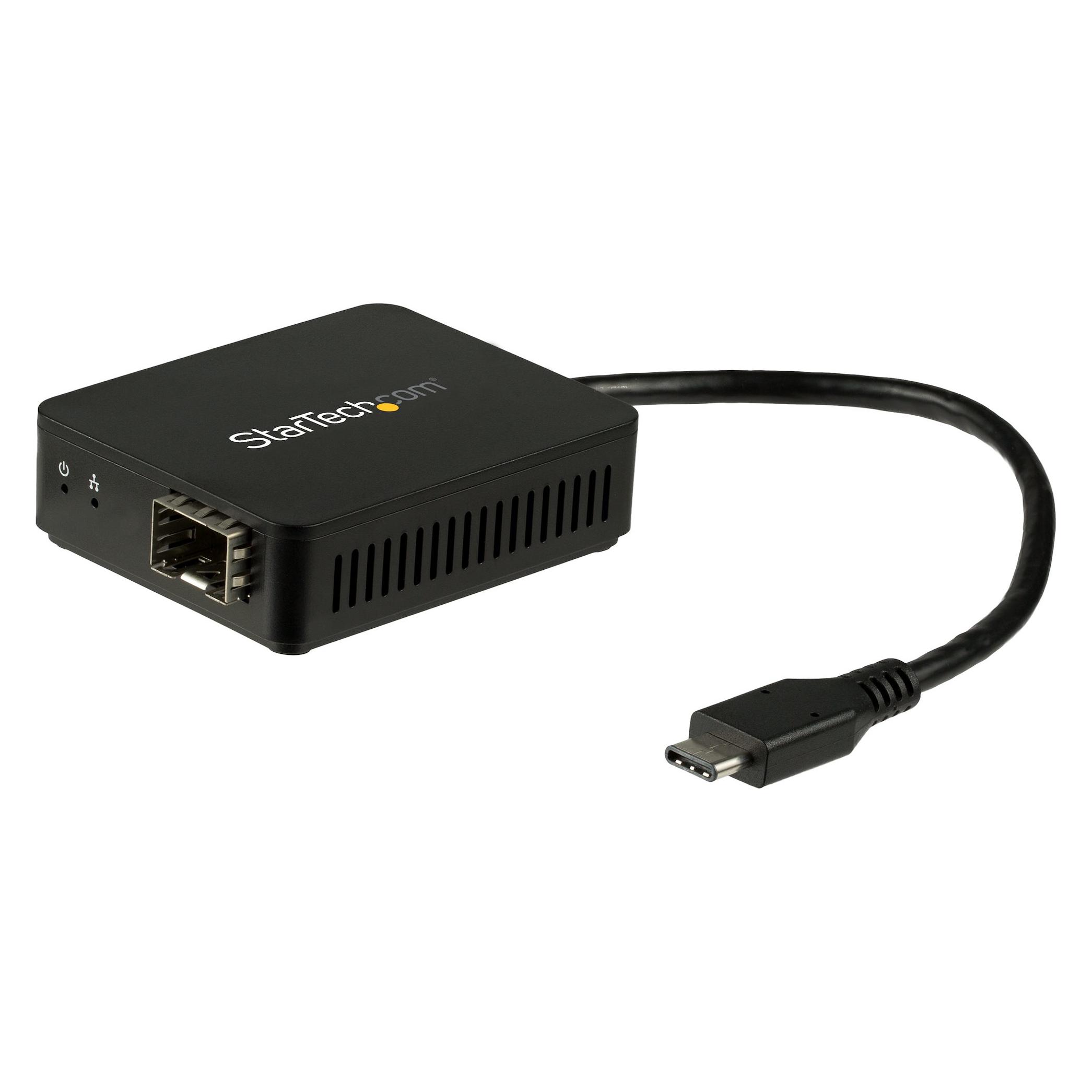StarTech USB C To Fiber Optic Converter (USB-C, SFP (1x)) (US1GC30SFP)
