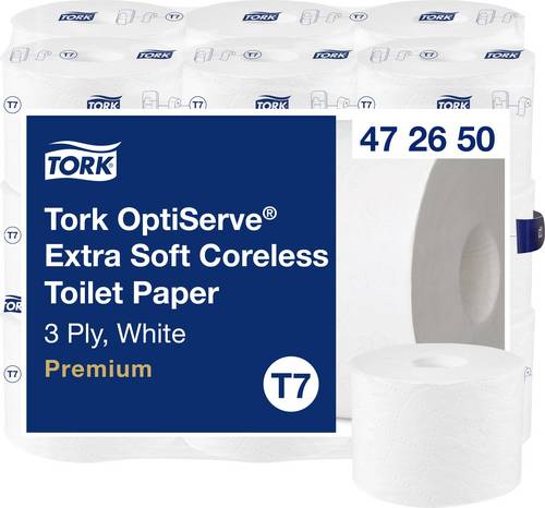 TORK Toilettenpapier T7-System Hülsenloses Toilettenpapier 3-lag T7 472650 Anzahl der Lagen: 3 lagig 18St.