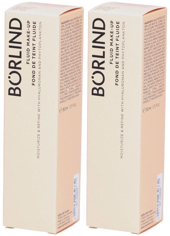 ANNEMARIE BÖRLIND Börlind Fluid Make-up beige 2x 2x30 ml Tube