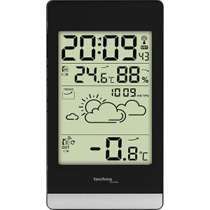 Technoline Wetterstation WS 9132 Funk, digital, mit Außensensor, Wettervorhersage, LC-Display & 4 Messwerten