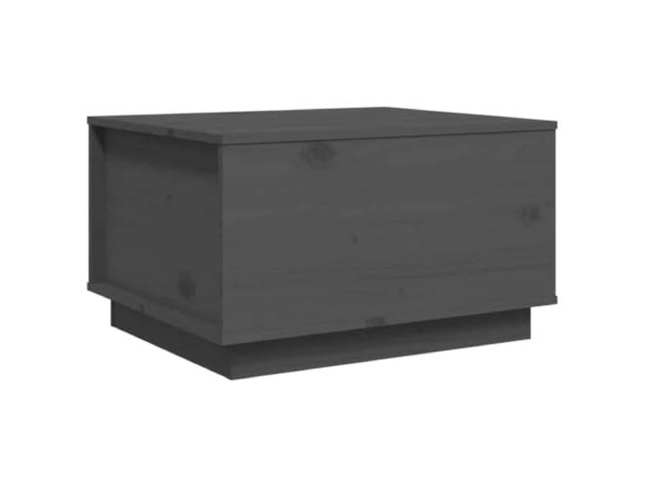 Favemtsl Couchtisch mit Hebefunktion Grau 60x50x35cm Kiefer Massivholz Höhenverstellbare Tischplatte für bequemes Arbeiten im Wohnzimmer, integriertes Geheimfach für ordentliche Aufbewahrung.