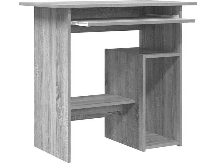 vidaXL Bureau gris Sonoma 80x45x74 cm Bois composite