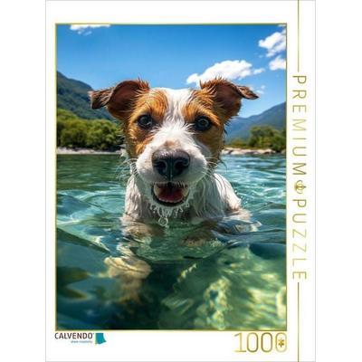 CALVENDO Puzzle Ja, Schwimmen ist großartig | 1000 Teile Lege-Größe 64x48cm Foto-Puzzle für glückliche Stunden, Game von , Calvendo Puzzle