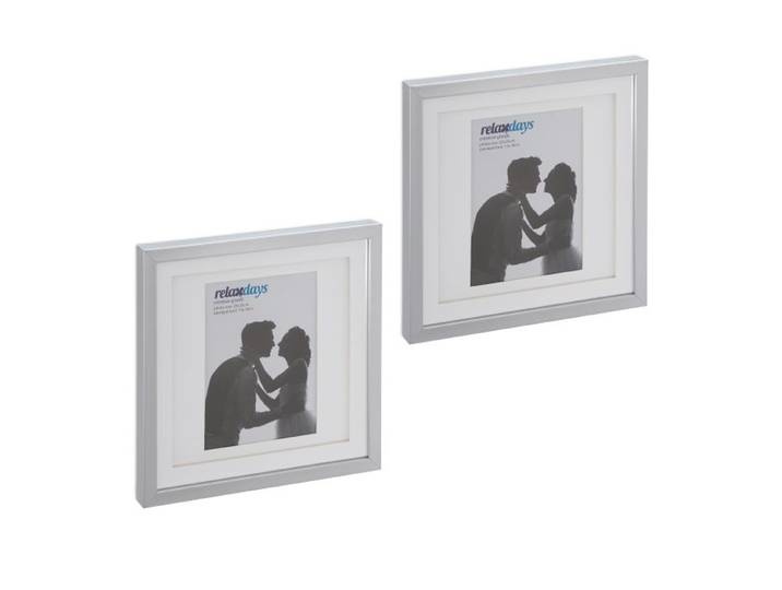 Relaxdays Bilderrahmen 25x25 cm 2er Set
