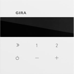 Gira Radio IP 232072, System 70, Internetradio, WLAN, Bluetooth, Unterputz-Radio, reinweiß matt
