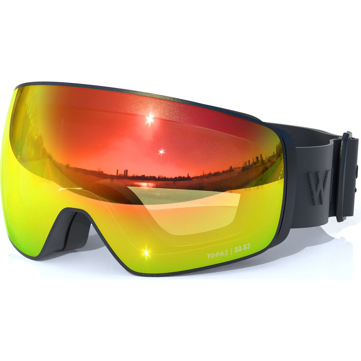 Whistler Morzine Topaz V Elite Ski Goggle w/ Magnetic Interchangeable Lens black (1001) One size W254009-1001-One size