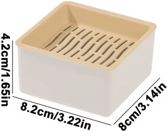 Inspire Picks Layered Soilless Cat Grass Growing Kit With Seed Germination Tray s Beige