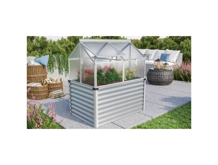Hochbeet mit Frühbeetaufsatz Gaia Jumbo 83x135,1x121,6 cm