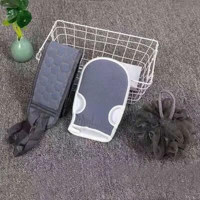 Inspire Curations 3 Piece Exfoliating Body Scrubber Set Complete Exfoliating Body Scrubber Kit For Deep Clean & Skin Renewal grey (1 Set)