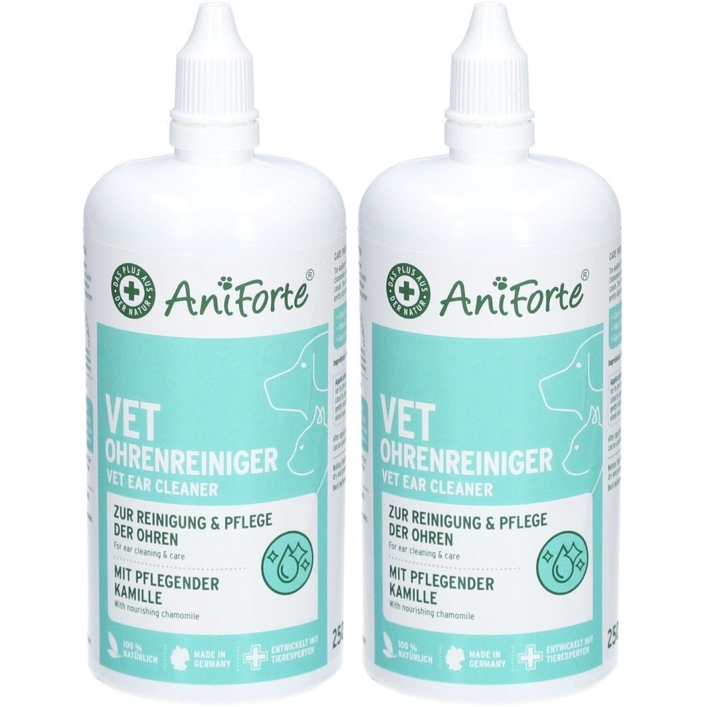 AniForte VET Ohrenreiniger Kamille x2 2x250 ml Ohrentropfen