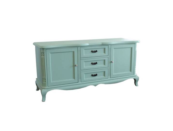Kommode mit 3 Schubladen Vintage mint-pastellgrün