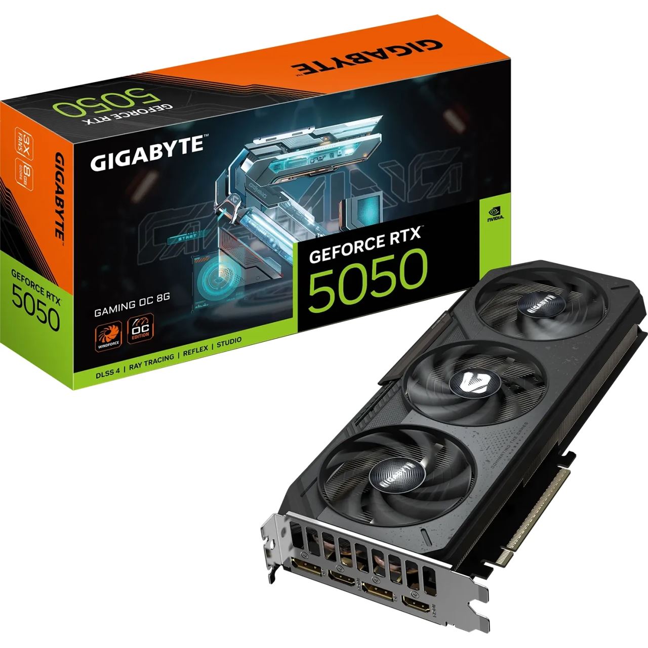8GB Gigabyte GeForce RTX 5050 Gaming OC 8G Aktiv PCIe 5.0 x16 (x8) (Retail)