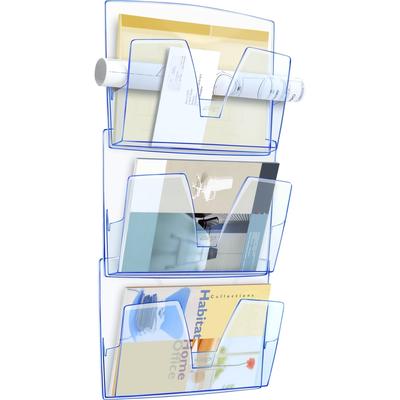 CEP Wandprospekthalter-Set mit 3 Fächern Ice blue