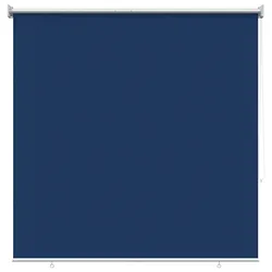 vidaXL Außenrollo 90% UV-Block Blau 140 x 140 cm HDPE