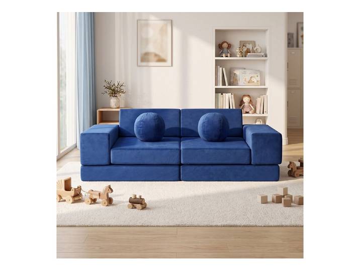 Jiexi Kindersofa Modulares Kindersofa, klappbare Kindercouch für Kinderzimmer