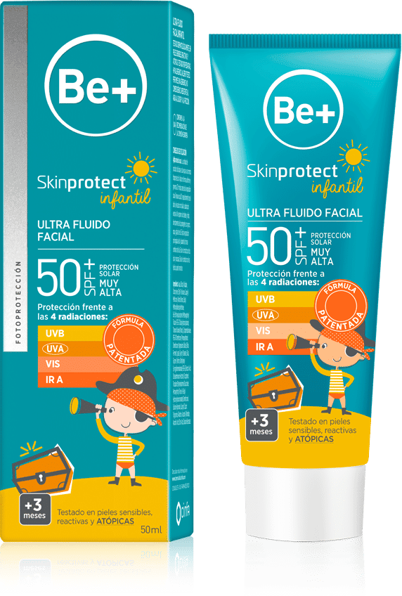 Cinfa Be+ Skinprotect Ultrafluid Gesichtspflege für Kinder LSF 50+