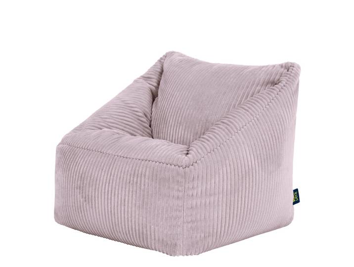 Icon Pouf fauteuil enfant en velours côtelé Oeko-Tex® - NATALIA Violet Lavande