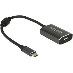 Delock USB-C zu, Video Adapter, Grau