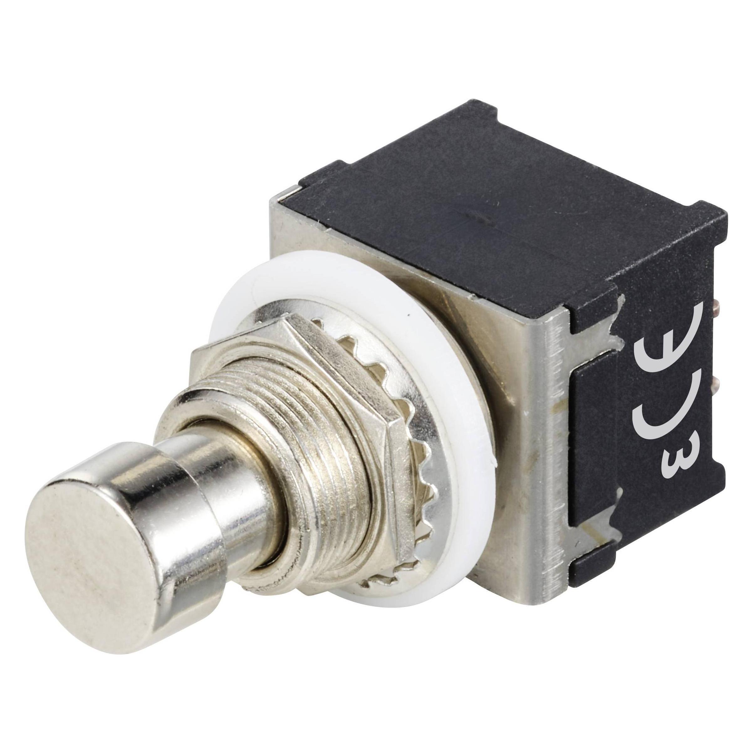Tru Components TC-12193712 Druckschalter 3P2T mit geradem Stift Schaltstrom (ma (TC-12193712)
