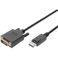 Adapterkabel DisplayPort > DVI-D schwarz, 2 Meter