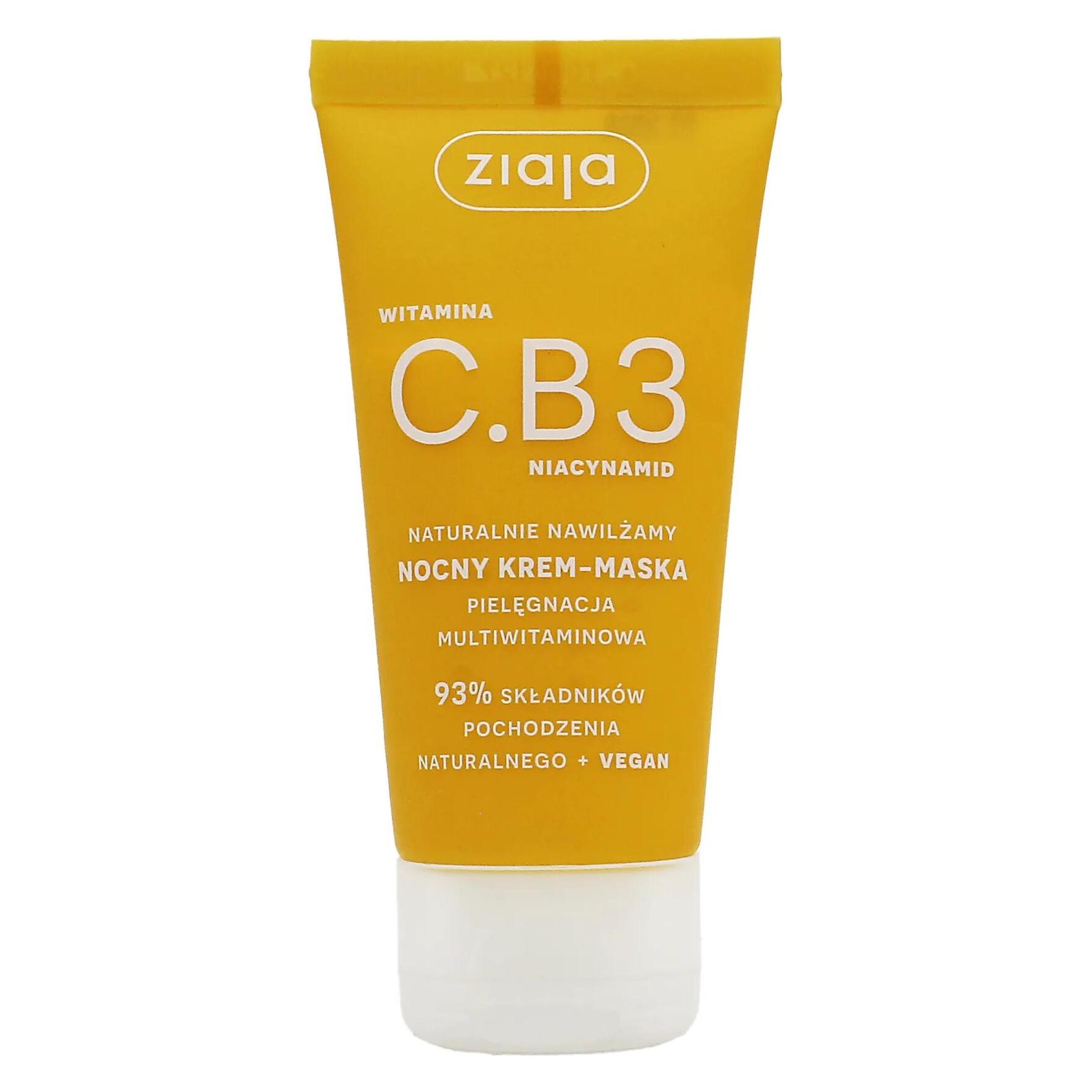 Ziaja Vitamin C.B3 Niacinamide Night Cream-Mask - Multivitamin Night Cream-Mask 50ml (50 ml) (5901887054870)