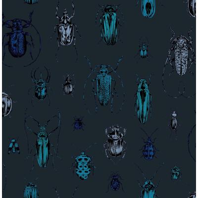 Vliestapete SUPERFRESCO EASY "Superfresco Easy Vliestapete Bugs Blau", blau, B:0,52m L:10,05m, Vlies, Tapeten, Superfresco Easy Vliestapete Bugs Blau