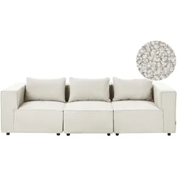 3-SITZER-MODULSOFA Cremeweiß Bouclé Axebo