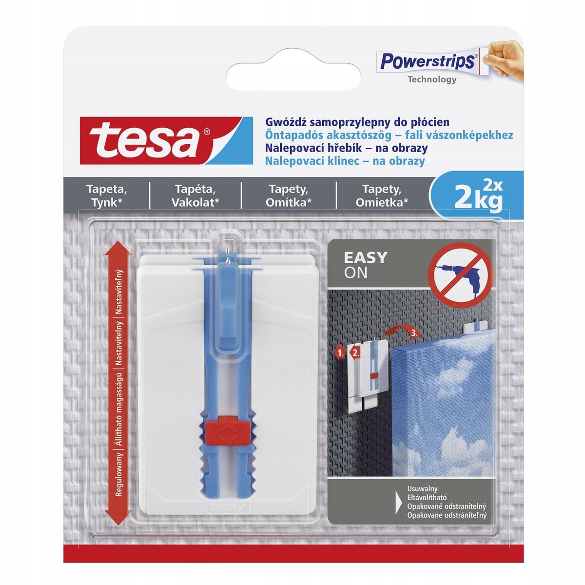 tesa Zelfklevende Spijker voor Binnenmuren - 2kg