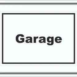 HB-Druck Garage Schild mit Text Auto Stellplatz waagerecht A1 (594x841mm)