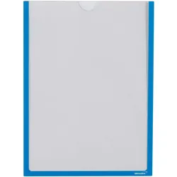 Ultradex, Informationsschild, Infotaschenbox magnetisch für DIN A4 302x225mm VE=5 Stück blau