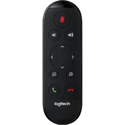 Logitech Spare ConferenceCam Connect (Gerätespezifische Fernbedienung, Infrarot), Fernbedienung, Schwarz, Silber