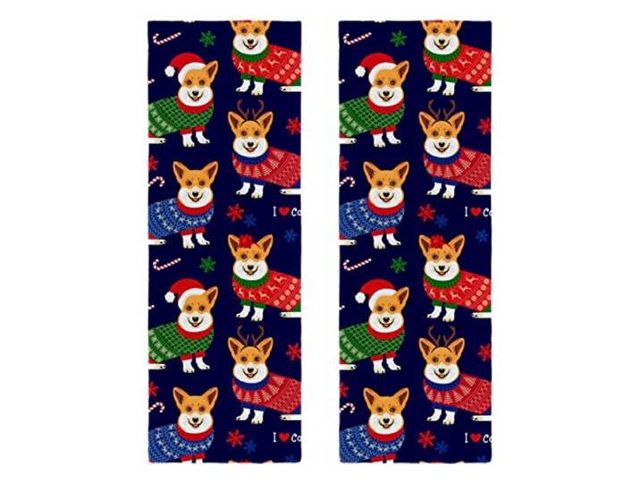 2 Packungen Mikrofaser-Handtücher, Sport, super saugfähig, ultraweich, Corgis, Violett, Weihnachten