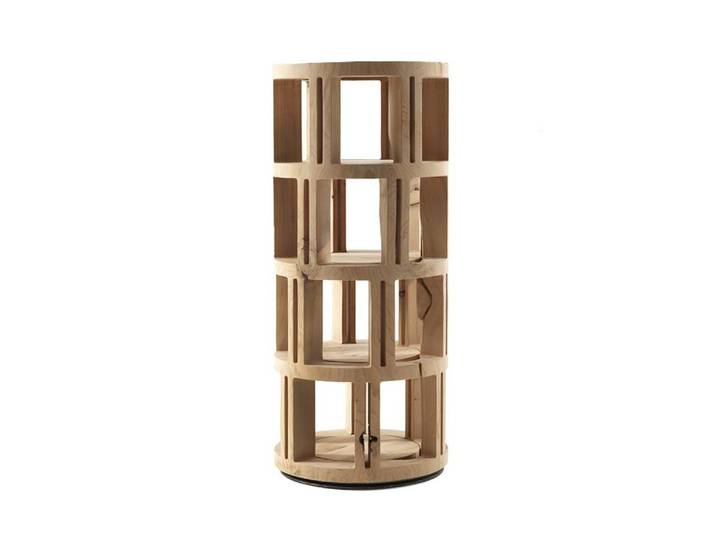 RIVA 1920 bibliothèque verticale TORRE LIGNEA (H 169 cm - Bois massif de cèdre)